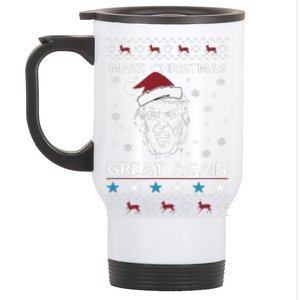 Funny Trump Make Christmas Great Again Stainless Steel Travel Mug