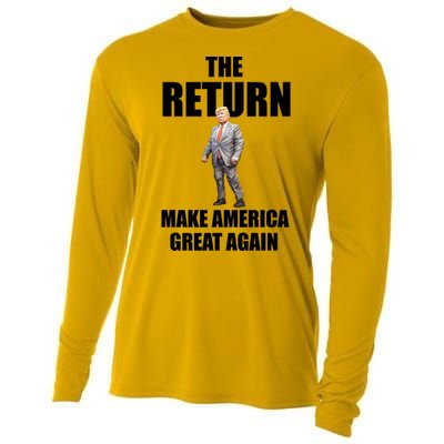 Funny Trump Make America Great Again Cooling Performance Long Sleeve Crew