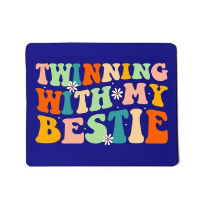 Funny Twin Matching Twins Day Friend Twinning With My Bestie Mousepad