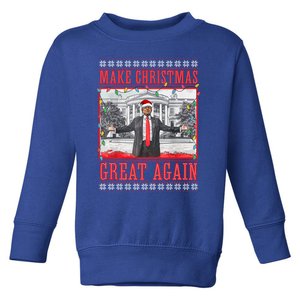 Funny Trump Make Christmas Great Again Ugly Xmas Gift Toddler Sweatshirt