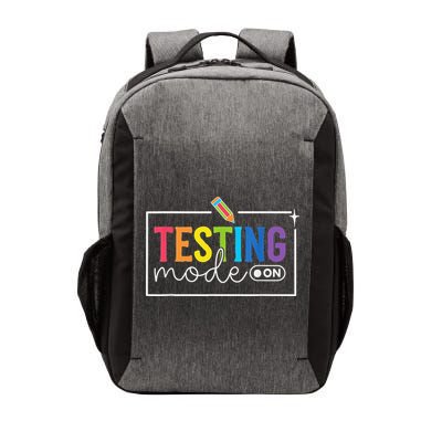 Funny Testing Mode On Testing Day Motivational Teacher Vector Backpack