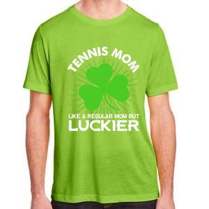 Funny Tennis Mom St Patrick's Day Lucky Irish Mama Gift Adult ChromaSoft Performance T-Shirt