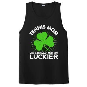 Funny Tennis Mom St Patrick's Day Lucky Irish Mama Gift PosiCharge Competitor Tank