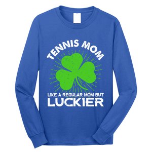 Funny Tennis Mom St Patrick's Day Lucky Irish Mama Gift Long Sleeve Shirt