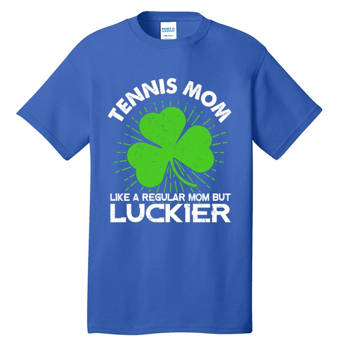 Funny Tennis Mom St Patrick's Day Lucky Irish Mama Gift Tall T-Shirt