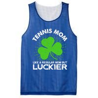 Funny Tennis Mom St Patrick's Day Lucky Irish Mama Gift Mesh Reversible Basketball Jersey Tank