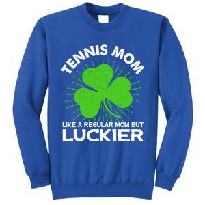 Funny Tennis Mom St Patrick's Day Lucky Irish Mama Gift Tall Sweatshirt