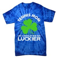 Funny Tennis Mom St Patrick's Day Lucky Irish Mama Gift Tie-Dye T-Shirt