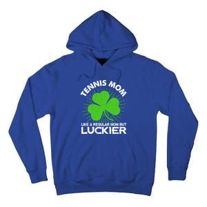 Funny Tennis Mom St Patrick's Day Lucky Irish Mama Gift Tall Hoodie