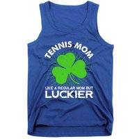 Funny Tennis Mom St Patrick's Day Lucky Irish Mama Gift Tank Top