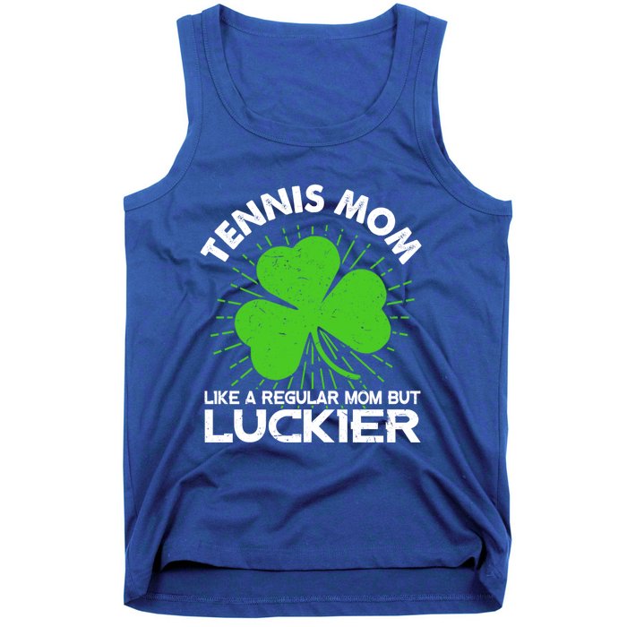 Funny Tennis Mom St Patrick's Day Lucky Irish Mama Gift Tank Top