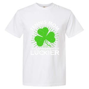 Funny Tennis Mom St Patrick's Day Lucky Irish Mama Gift Garment-Dyed Heavyweight T-Shirt