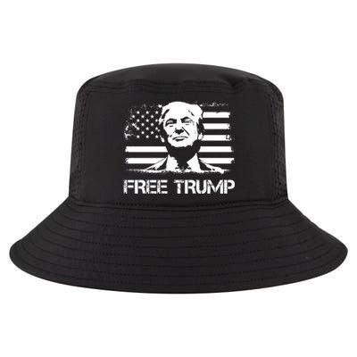 Free Trump Mug Shot Trump Not Guilty MugShot Cool Comfort Performance Bucket Hat