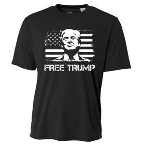 Free Trump Mug Shot Trump Not Guilty MugShot Cooling Performance Crew T-Shirt