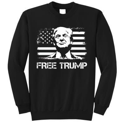 Free Trump Mug Shot Trump Not Guilty MugShot Sweatshirt