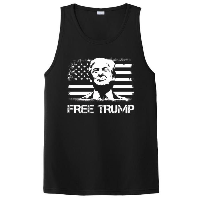 Free Trump Mug Shot Trump Not Guilty MugShot PosiCharge Competitor Tank