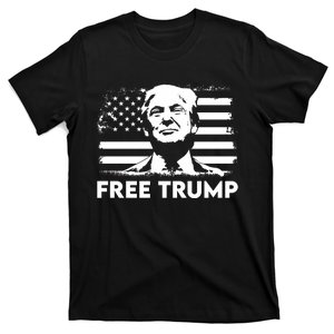 Free Trump Mug Shot Trump Not Guilty MugShot T-Shirt