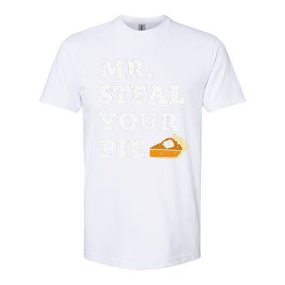 Funny Thanksgiving Mr Steal Your Pie Baby  Softstyle® CVC T-Shirt