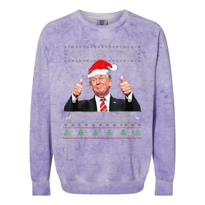 Funny Trump Make Christmas Great Again Ugly Sweater Xmas Colorblast Crewneck Sweatshirt