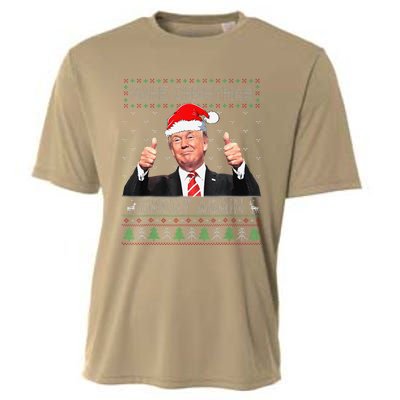 Funny Trump Make Christmas Great Again Ugly Sweater Xmas Cooling Performance Crew T-Shirt