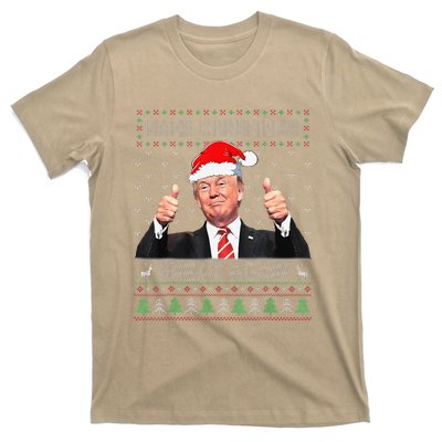 Funny Trump Make Christmas Great Again Ugly Sweater Xmas T-Shirt