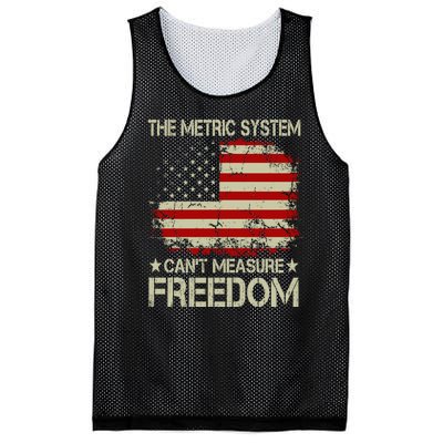 Funny The Metric System Cant Measure Freedom 4th Of July Mesh Reversible Basketball Jersey Tank