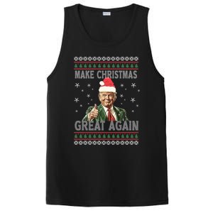 Funny Trump Make Christmas Great Again Xmas Ugly Gift PosiCharge Competitor Tank