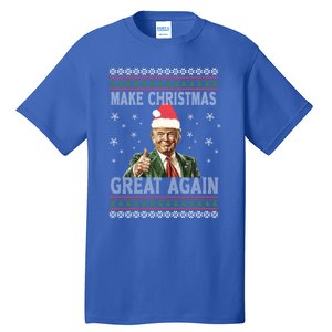 Funny Trump Make Christmas Great Again Xmas Ugly Gift Tall T-Shirt