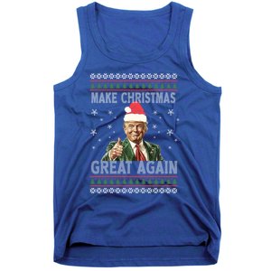 Funny Trump Make Christmas Great Again Xmas Ugly Gift Tank Top