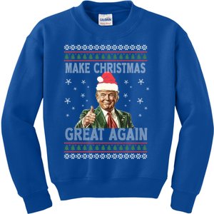 Funny Trump Make Christmas Great Again Xmas Ugly Gift Kids Sweatshirt