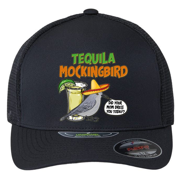 Funny Tequila Mockingbird Flexfit Unipanel Trucker Cap