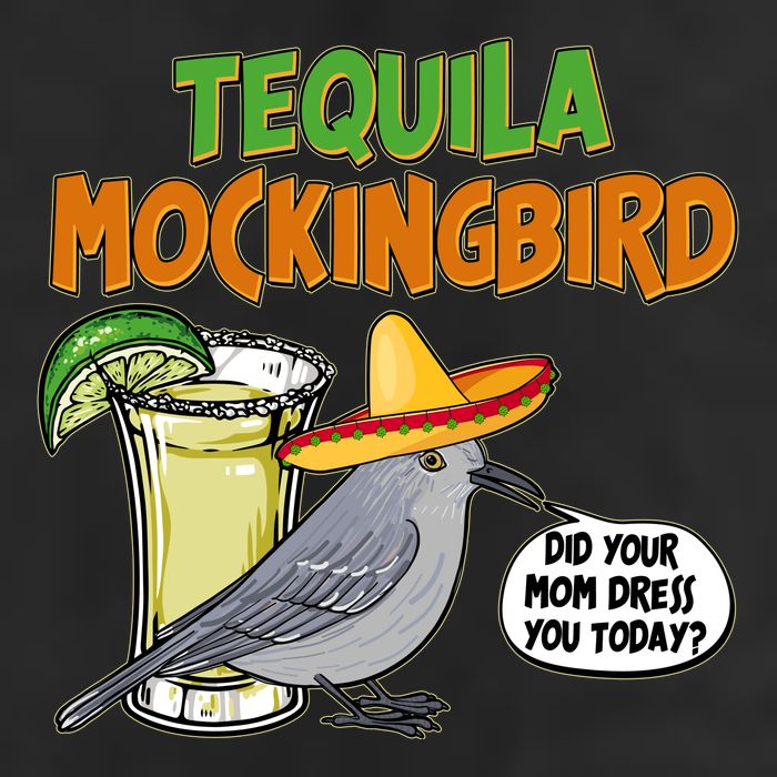 Funny Tequila Mockingbird Golf Towel