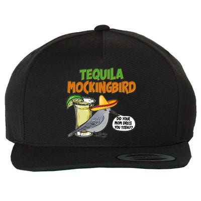 Funny Tequila Mockingbird Wool Snapback Cap