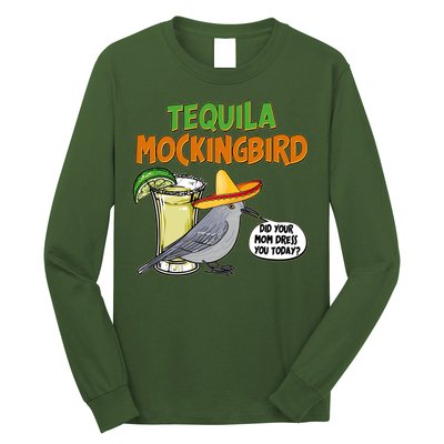 Funny Tequila Mockingbird Long Sleeve Shirt