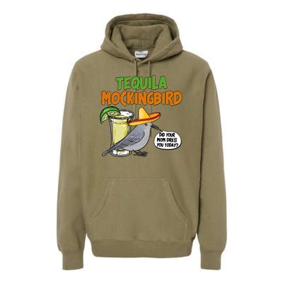 Funny Tequila Mockingbird Premium Hoodie