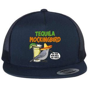 Funny Tequila Mockingbird Flat Bill Trucker Hat