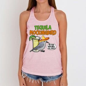 Funny Tequila Mockingbird Women's Knotted Racerback Tank