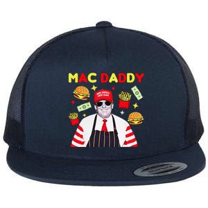 Funny Trump Mac Daddy Maga Trump Fries Flat Bill Trucker Hat