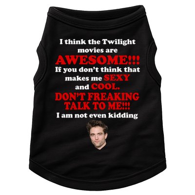 Funny Twilight Movies Quote Doggie Tank