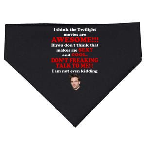 Funny Twilight Movies Quote USA-Made Doggie Bandana