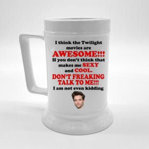 Funny Twilight Movies Quote Beer Stein