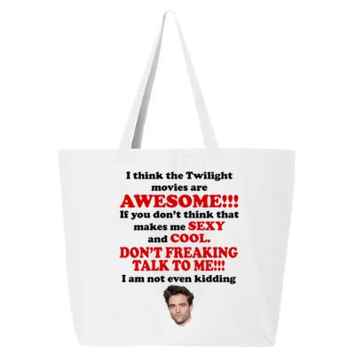 Funny Twilight Movies Quote 25L Jumbo Tote