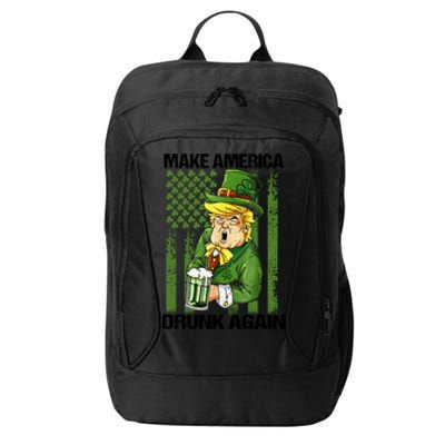 Funny Trump Make America Drunk Again Beer St Patricks Day Gift City Backpack