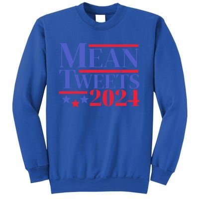 Funny Trump Mean Tweets 2024 Election Campaign Distressed Gift Sweatshirt