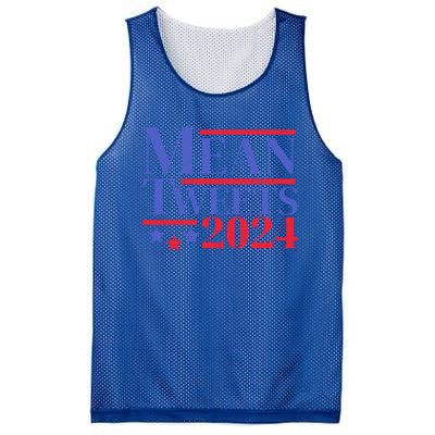 Funny Trump Mean Tweets 2024 Election Campaign Distressed Gift Mesh Reversible Basketball Jersey Tank