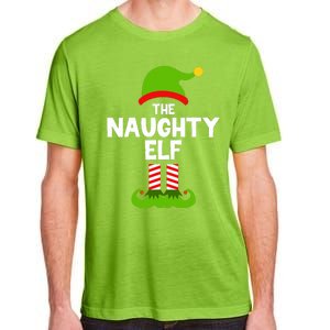 Funny The Naughty Elf Christmas Matching Family Party Adult ChromaSoft Performance T-Shirt