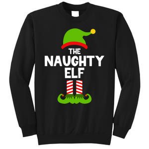 Funny The Naughty Elf Christmas Matching Family Party Sweatshirt