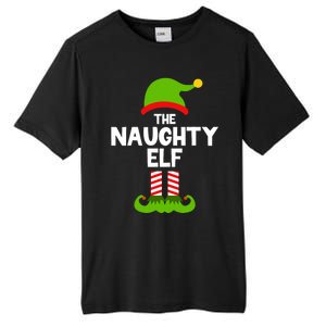 Funny The Naughty Elf Christmas Matching Family Party Tall Fusion ChromaSoft Performance T-Shirt