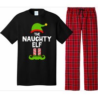 Funny The Naughty Elf Christmas Matching Family Party Pajama Set