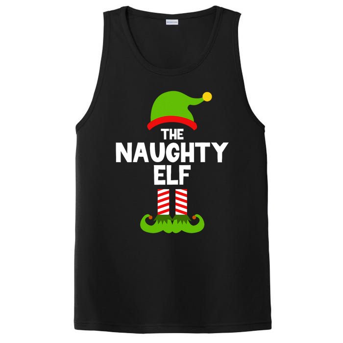 Funny The Naughty Elf Christmas Matching Family Party PosiCharge Competitor Tank